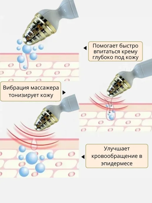 АТИ Массажер вокруг глаз электрический, серый, фото 2