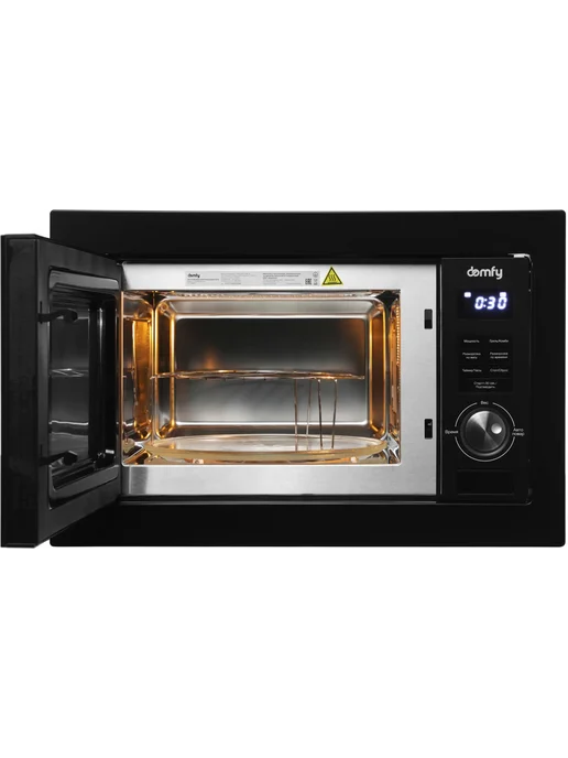 Domfy Микроволновая печь DM2540BW BG 25л. 900Вт черная, черный, фото 2