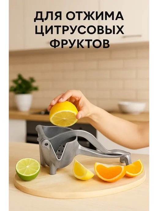 МСка Ручная соковыжималка для цитрусовых, серый