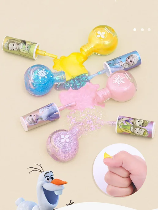 Набор детских лаков для ногтей на водной основе 12 штук, вариант, фото 2