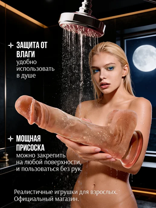 Passion Go Дилдо фаллоимитатор реалистичный член на присоске 22 см 18+, желтый, фото 5