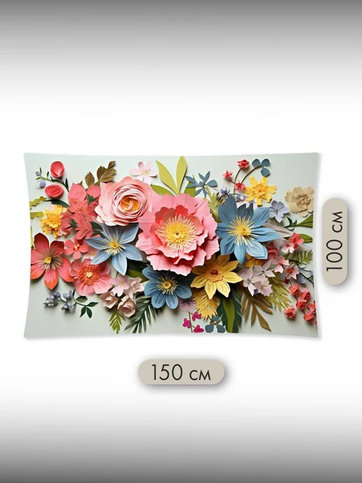 PrintyFull Панно тканевое 150x100 см весенние цветы, 150x100 см, фото 2