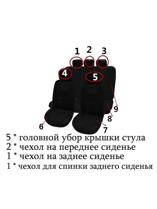Автомобильный чехол на Салон полностью Искусственная кожа, вариант, фото 8