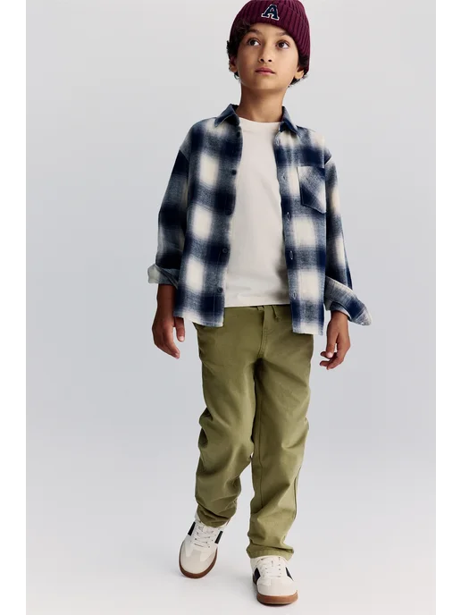 h&M kids Джинсы, зеленый, фото 4