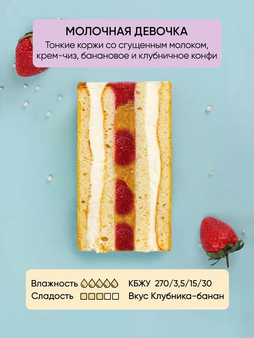Плюшки-подружки Бенто-торт Показатель любви 350г Молочная девочка, 350 г, фото 2