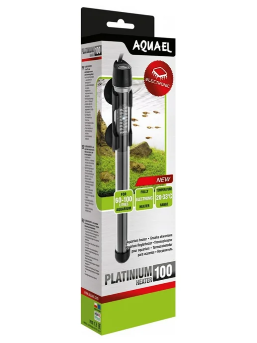AQUAEL Нагреватель PLATINIUM HEATER для 60-100л. 100W, 60100 л, 100 Вт, фото 2
