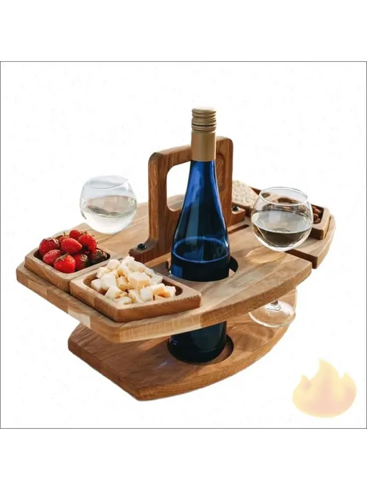 Садовый стол из березы 36х31х26 см, 36x31x26 см, фото 2