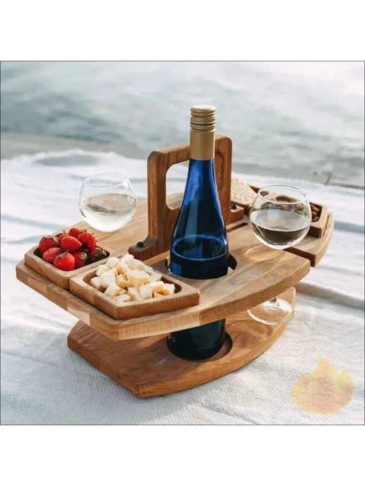 Садовый стол из березы 36х31х26 см, 36x31x26 см, фото 6