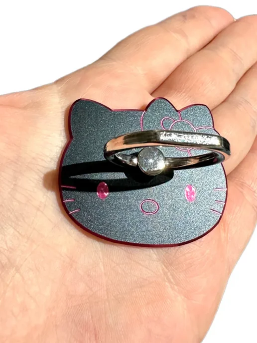 GameMerch Держатель - кольцо Хеллоу Китти из аниме Hello Kitty, черный, фото 3