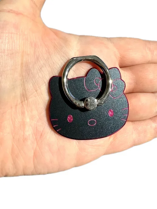 GameMerch Держатель - кольцо Хеллоу Китти из аниме Hello Kitty, черный, фото 4
