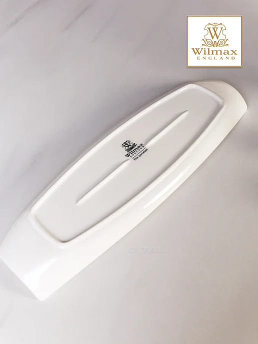 Wilmax England Блюдо сервировочное фарфоровое 40х13см, 40x13 см, фото 6