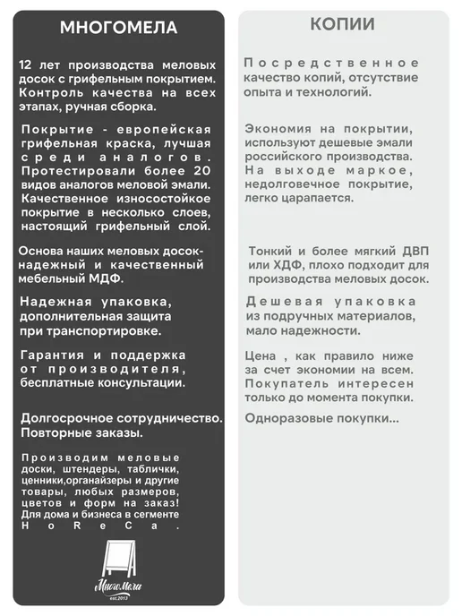 Многомела Меловая доска домик 40х54см, черный, фото 3