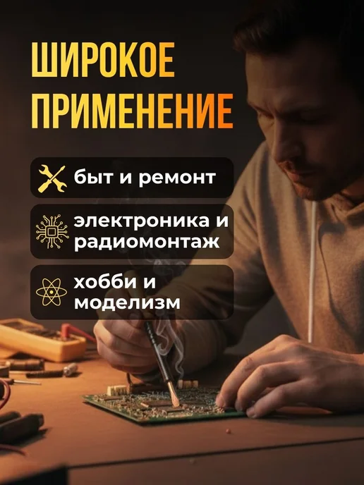 STEKKER Паяльник электрический для микросхем и пластика 65Вт, 65 Вт, фото 4