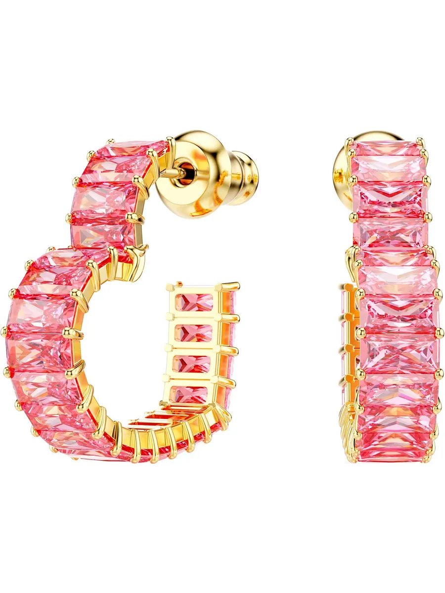 Серьги SWAROVSKI 5706340, искусственный камень, золото