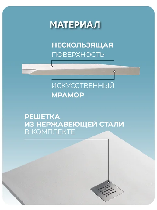 Starohome Душевой поддон SOLID 120х100 сm White Matt, 120x100, фото 3