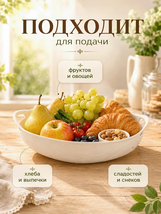 Доляна Фруктовница «Sirenna» пластиковая, 20×22.5×5 см, 20x22.5x5 см, фото 3