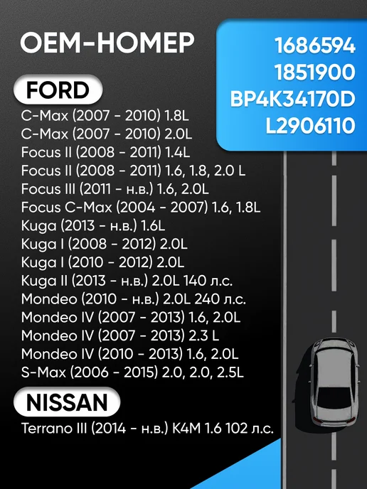 AVTOMOE Стойки стабилизатора передние Renault Duster, Ford Focus, вариант, фото 2