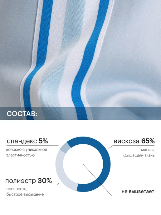 Marmelad Lady Спортивный костюм на молнии с лампасами, голубой, фото 4