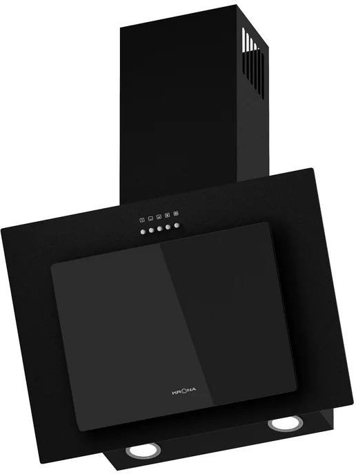 Krona Каминная вытяжка Vierkant 600 black PB, черный, фото 3