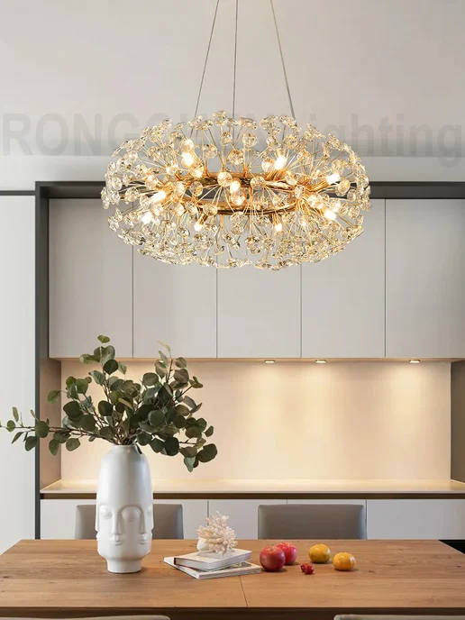 RONGSHINE Люстра светодиодная хрустальная кольцо G9*12, 9x12, фото 2