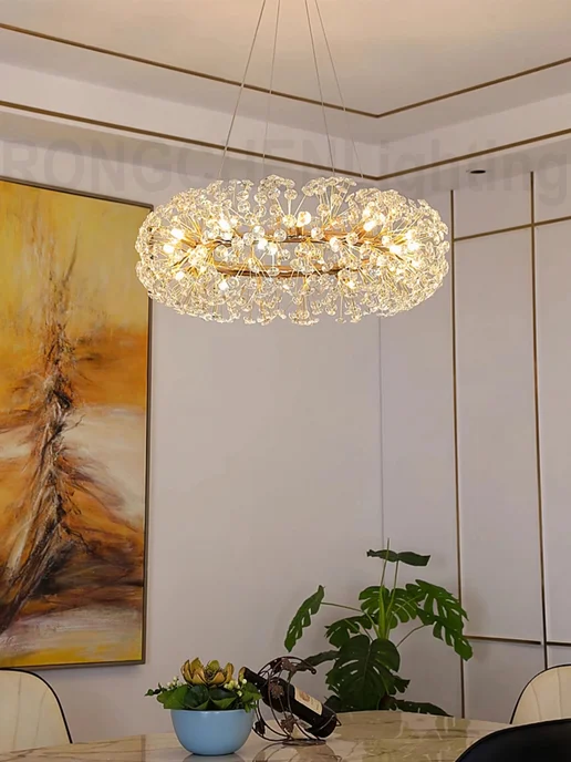 RONGSHINE Люстра светодиодная хрустальная кольцо G9*12, 9x12, фото 5