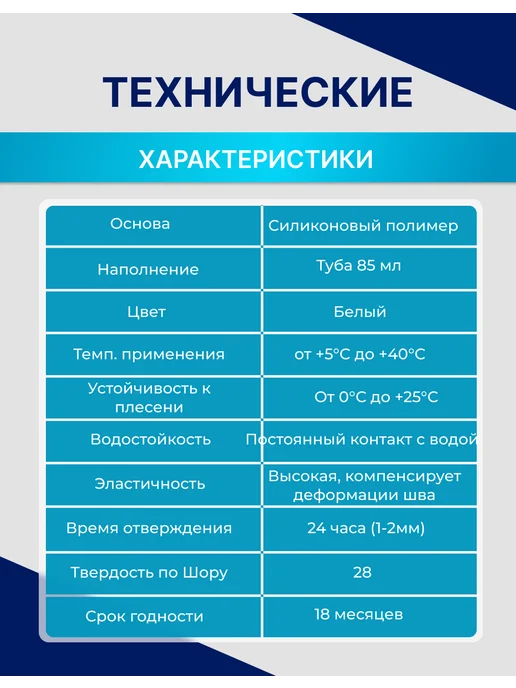 Герметик Tytan Санитарный силиконовый (Белый), 85мл, 85 мл, белый, фото 3