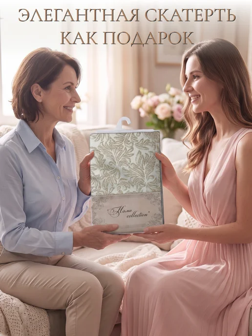 МОГОТЕКС Скатерть на стол тканевая 150*260 см овал, 150x260 см, фото 6