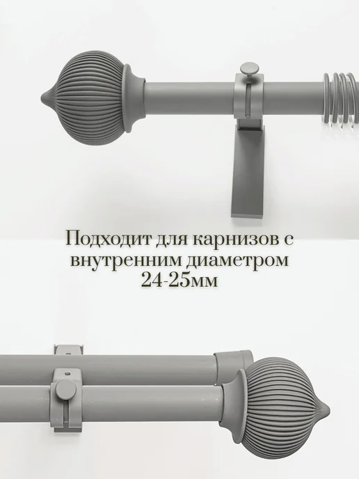 Наконечники заглушки на карниз для штор Мекка, зеленый, фото 6