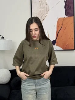 Футболка оверсайз, хаки