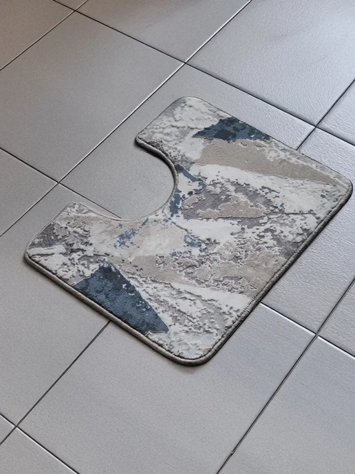 SoftCarpet Коврик для ванной и туалета CHUKMA 0,5х0,8+0,5х0,5, 0.5x0.8, фото 7