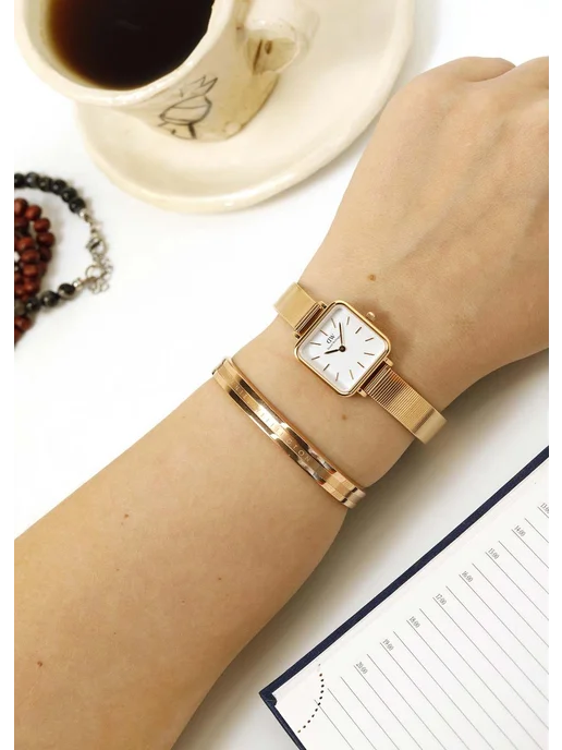 Daniel Wellington Часы наручные Quadro Studio White DW00100517, белый, фото 6