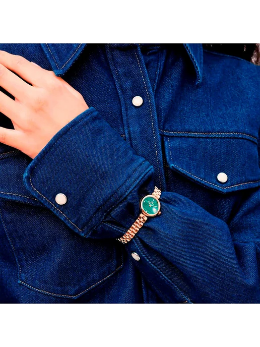 Daniel Wellington Часы наручные Elan Lumine Real Malachite DW00100721, зеленый, фото 5