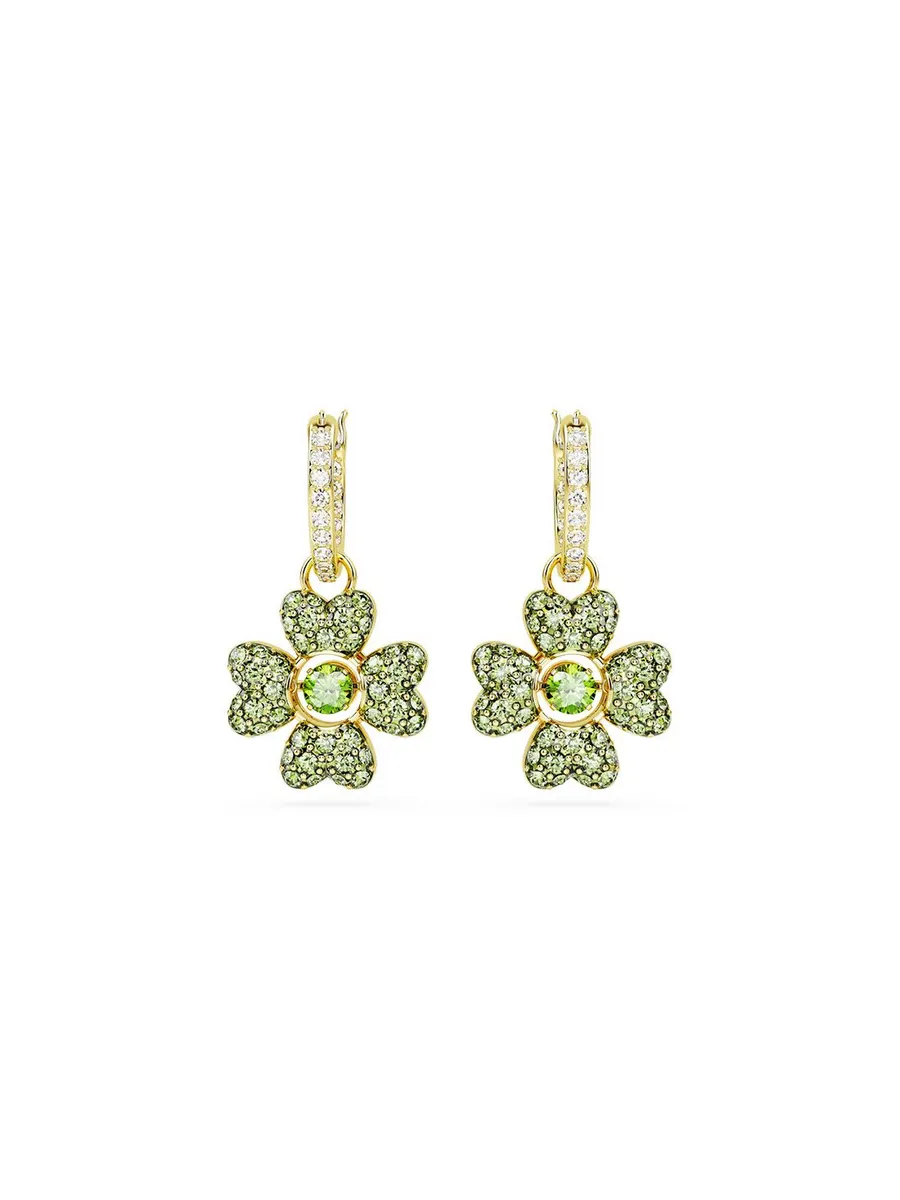 Серьги с подвесками, кристаллы Swarovski 5670664, застежка булавка