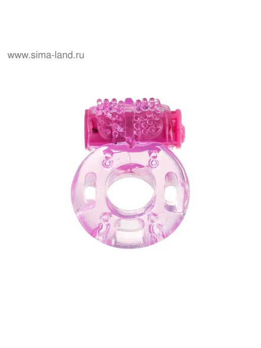 Sima-land Эрекционное кольцо с вибрацией, d=3.6 см, розовый, фото 3