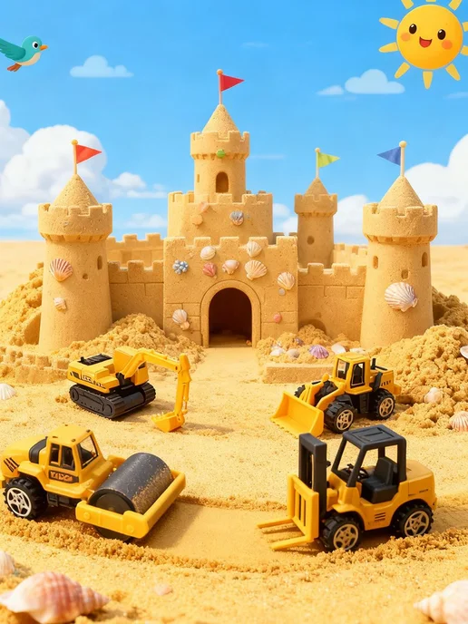 Disney Игровой набор с несколькими машинами, желтый, фото 3