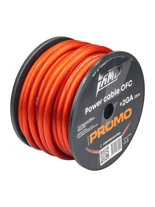 AMP Провод силовой PROMO 2Ga OFC Красный медь 100% 5 м, 5 м, фото 7