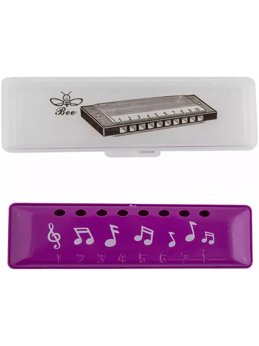 Bee Music Гармоника губная детская, 8 отверстий DF8A PURPLE, фиолетовый, фото 2