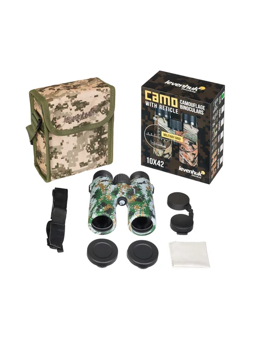 Levenhuk Бинокль Camo Dots 10x42 с сеткой, 10x42, фото 3