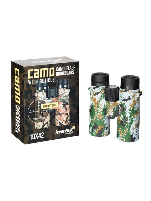Levenhuk Бинокль Camo Dots 10x42 с сеткой, 10x42, фото 4