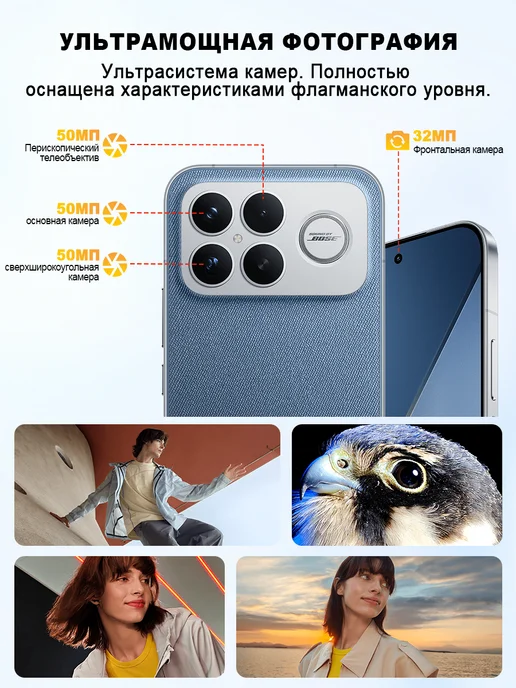 Смартфон Xiaomi Poco F8 Ultra 12/256 ГБ, голубой, фото 3