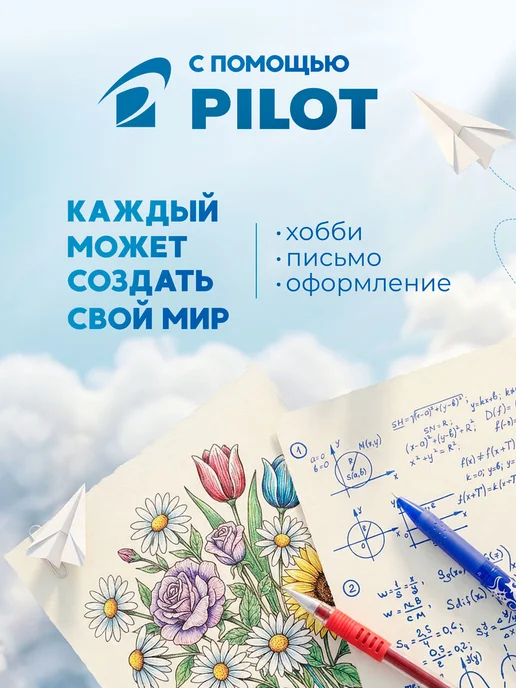 Pilot Ручки шариковые Pilot BPS F, синие, 0,5 мм, 2 шт., синий, 12 шт, фото 7