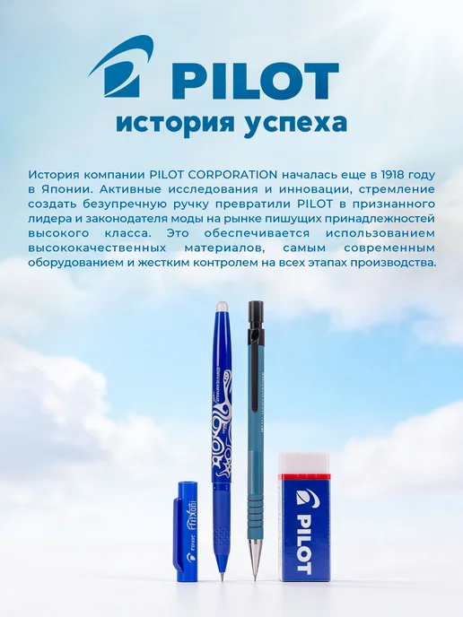 Pilot Ручки шариковые Pilot BPS F, синие, 0,5 мм, 2 шт., синий, 12 шт, фото 8