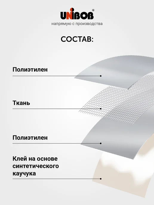 UNIBOB Ремонтная армированная лента для труб 48мм х 40м, 40 м, фото 8
