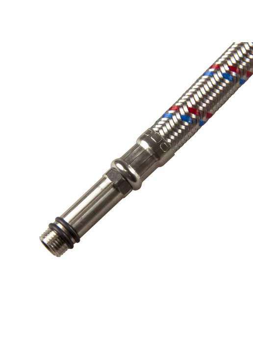 ONDO Подводка для смесителей PEX-сталь 1 2"xM10x80 см (пара), 10x80 см, фото 7