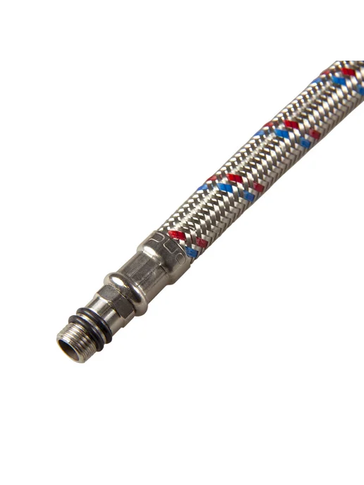 ONDO Подводка для смесителей PEX-сталь 1 2"xM10x80 см (пара), 10x80 см, фото 8