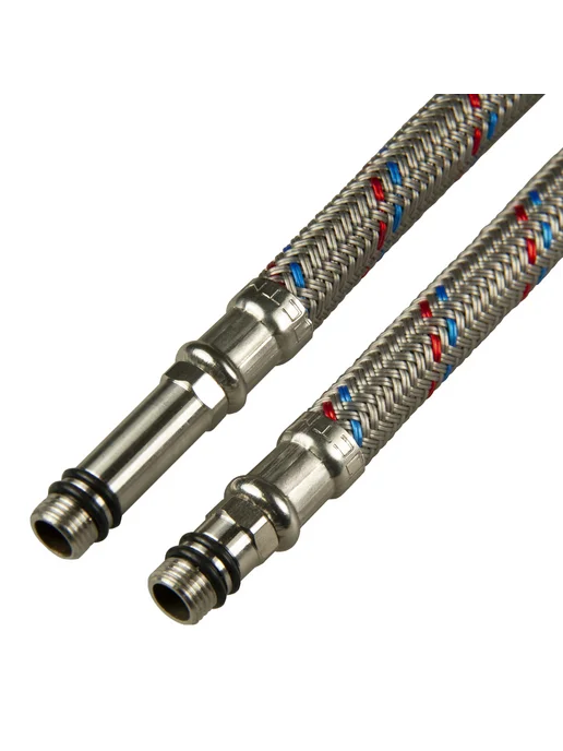 CTM Подводка для смесителей нейлон 1 2"xM10x150 см (пара), 10x150 см, фото 4