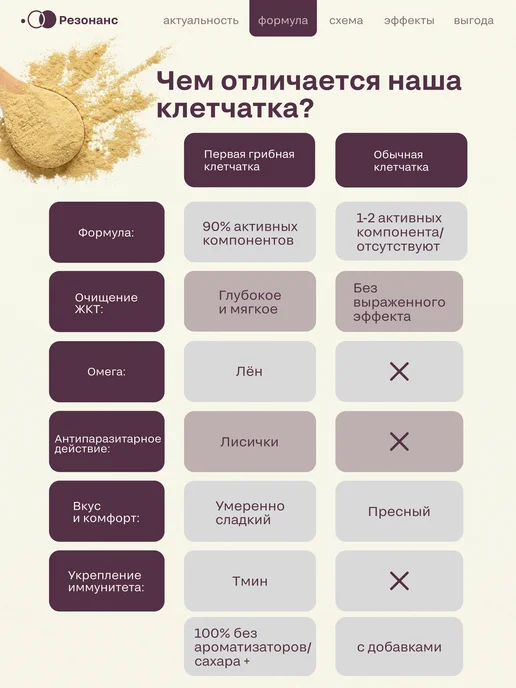 Клетчатка с псиллиумом, инулином и лисичками,500г пребиотик, 500 г, фото 8