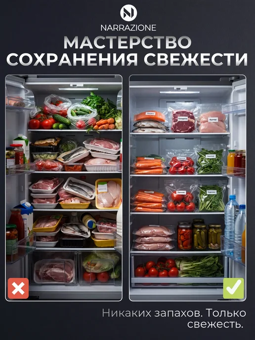 NARRAZIONE Вакууматор для продуктов с запайкой резаком и пакетами, вариант, фото 4