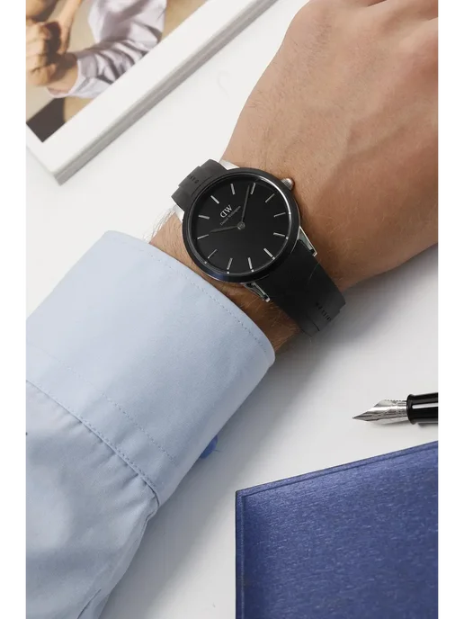 Daniel Wellington Наручные часы Iconic DW00100436, черный, фото 2
