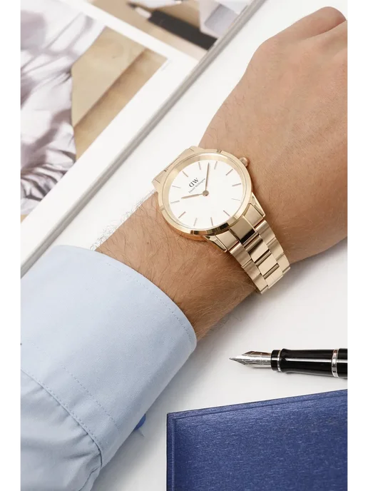 Daniel Wellington Наручные часы Iconic DW00100343, желтый, фото 2